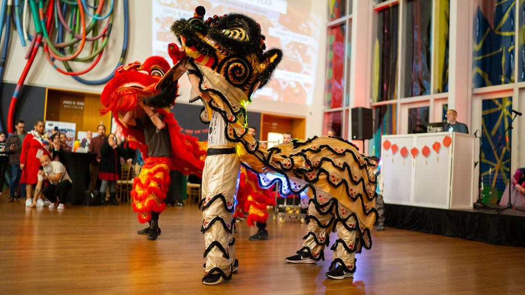 Lunar New Year dance group